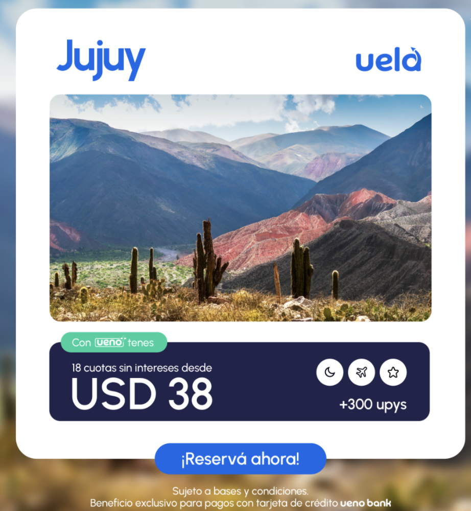 Canvas Jujuy — 18 cuotas desde USD 38 — Jul
